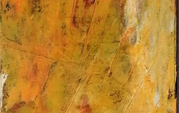 Abstrakt orange, Acryl auf Keilrahmen 30 x 100 cm