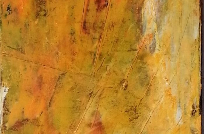 Abstrakt orange, Acryl auf Keilrahmen 30 x 100 cm